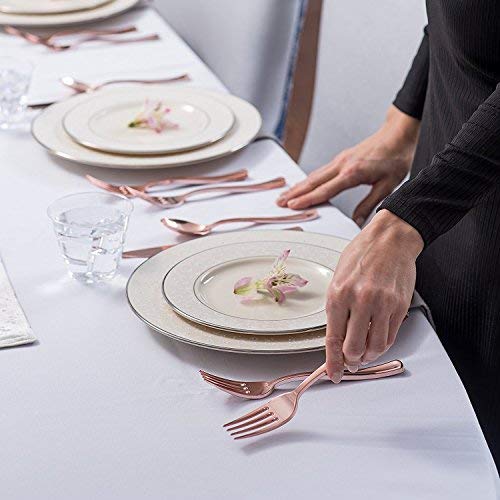 Stock Your Home 125 Disposable Heavy Duty Plastic Forks, Fancy Plastic Silverware Looks Like Real Cutlery - Utensils Perfect for Catering Events, Restaurants, Parties and Weddings (Silver)