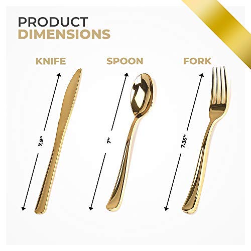 Stock Your Home 125 Disposable Heavy Duty Plastic Forks, Fancy Plastic Silverware Looks Like Real Cutlery - Utensils Perfect for Catering Events, Restaurants, Parties and Weddings (Silver)