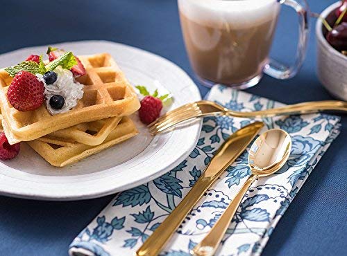 Stock Your Home 125 Disposable Heavy Duty Plastic Forks, Fancy Plastic Silverware Looks Like Real Cutlery - Utensils Perfect for Catering Events, Restaurants, Parties and Weddings (Silver)