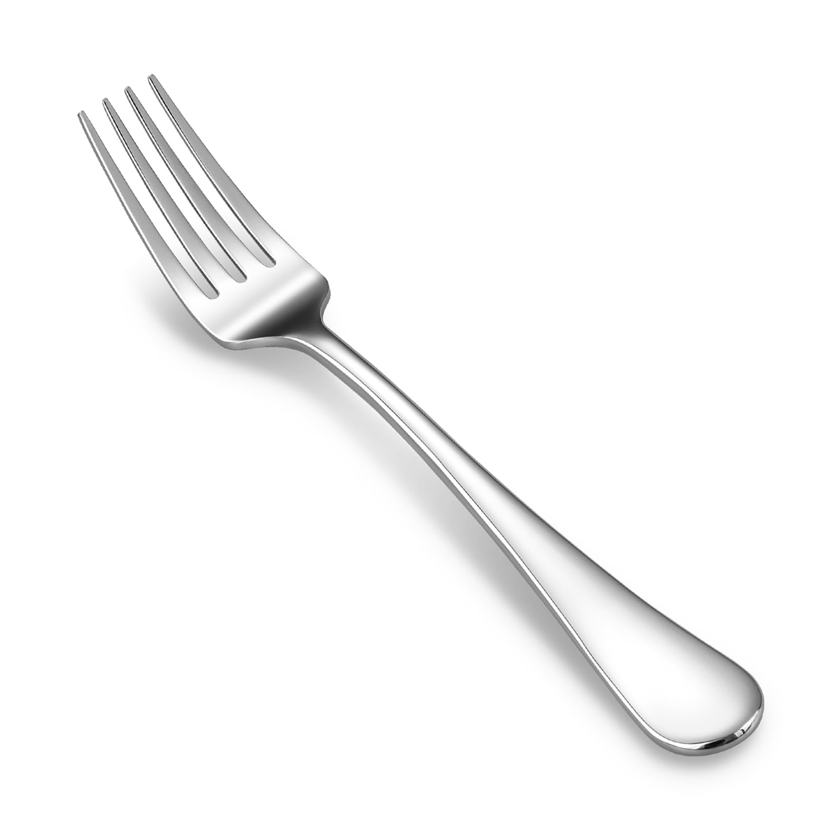 KEAWELL Premium Fine Verona 4-Piece 8 inch Fork Set – 18/10 Stainless Steel, Heavy-Duty Mirror-Finished Flatware for Elegant Everyday Dining and Entertaining (4, Dinner Forks)
