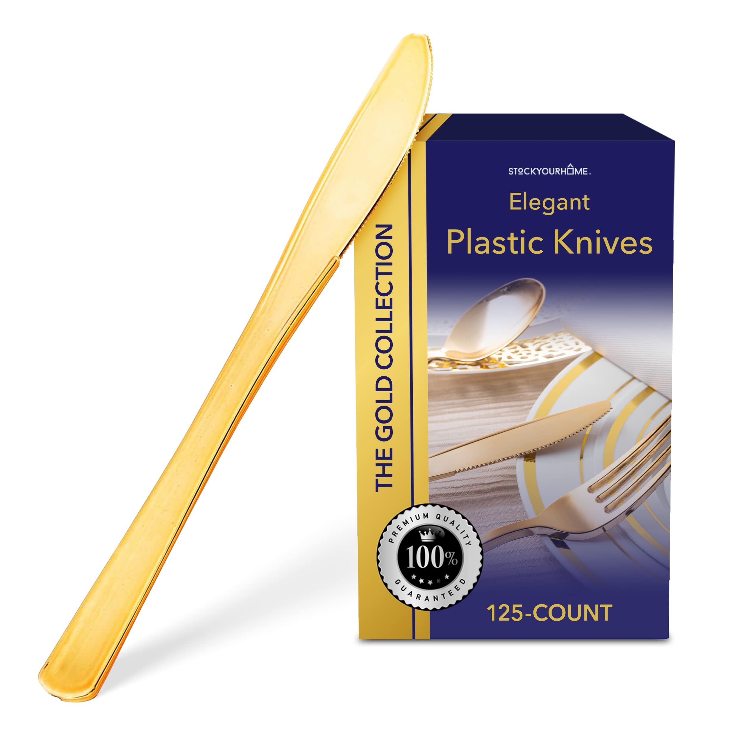 Stock Your Home 125 Disposable Heavy Duty Plastic Forks, Fancy Plastic Silverware Looks Like Real Cutlery - Utensils Perfect for Catering Events, Restaurants, Parties and Weddings (Silver)